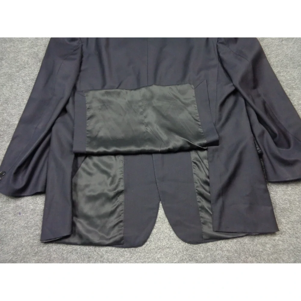 Ermenegildo Zegna Suit Jacket Blazer 46R US 46 EU Men Sport Coat Navy Blue Wool